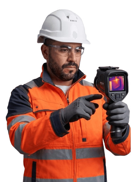 Swift Restoration technician performing a thermal moisture inspection